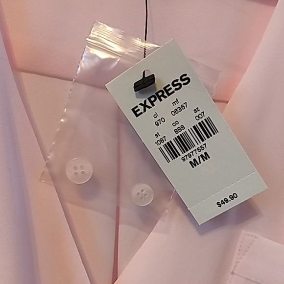 Express Vneck Button Down Blouse - M - Picture 5 of 5